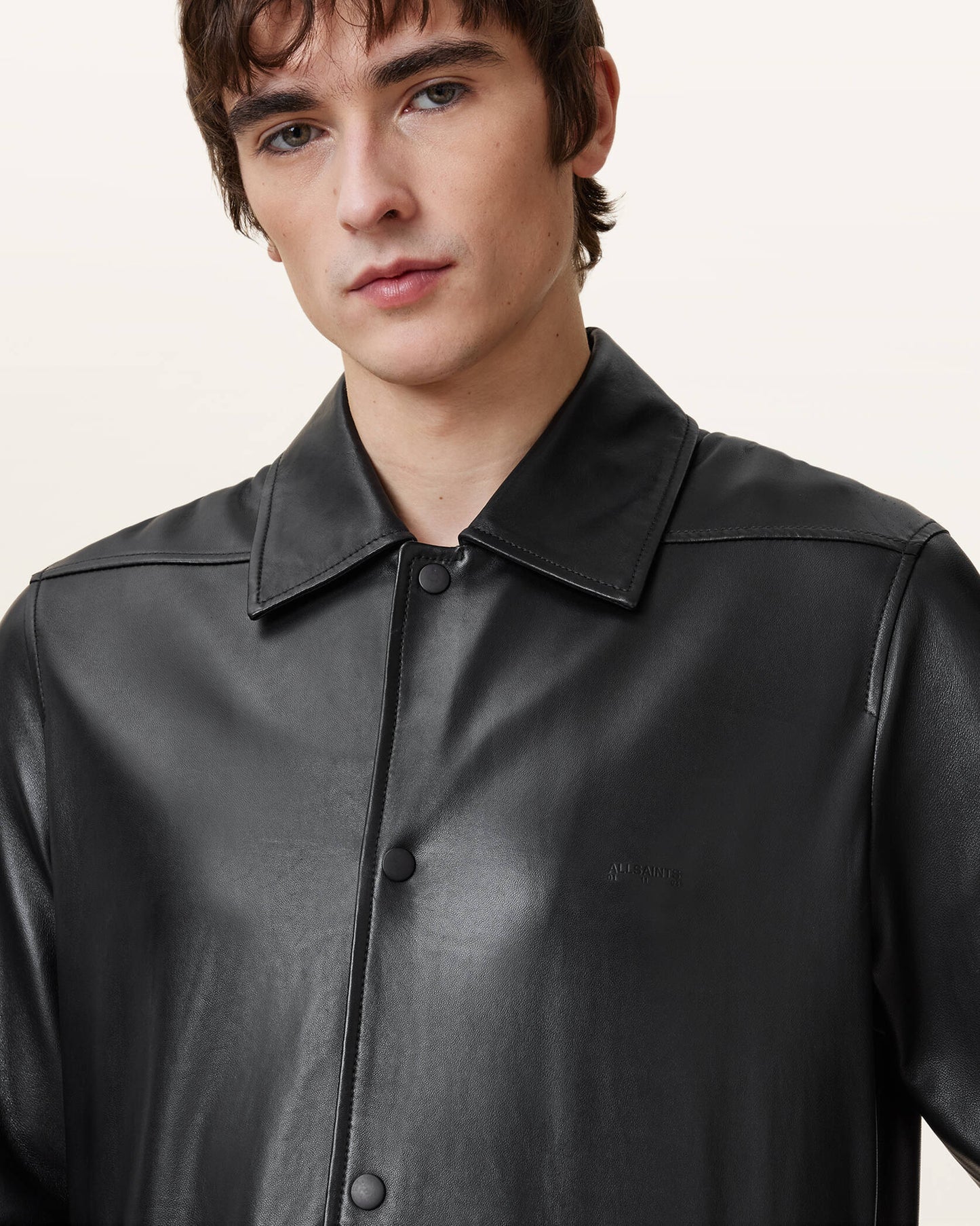 Allsaints Arlington Minimalist Leather Jacket