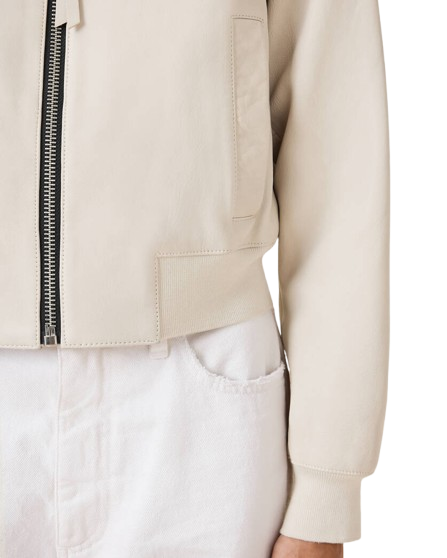 Oss Leather Bomber Jacket